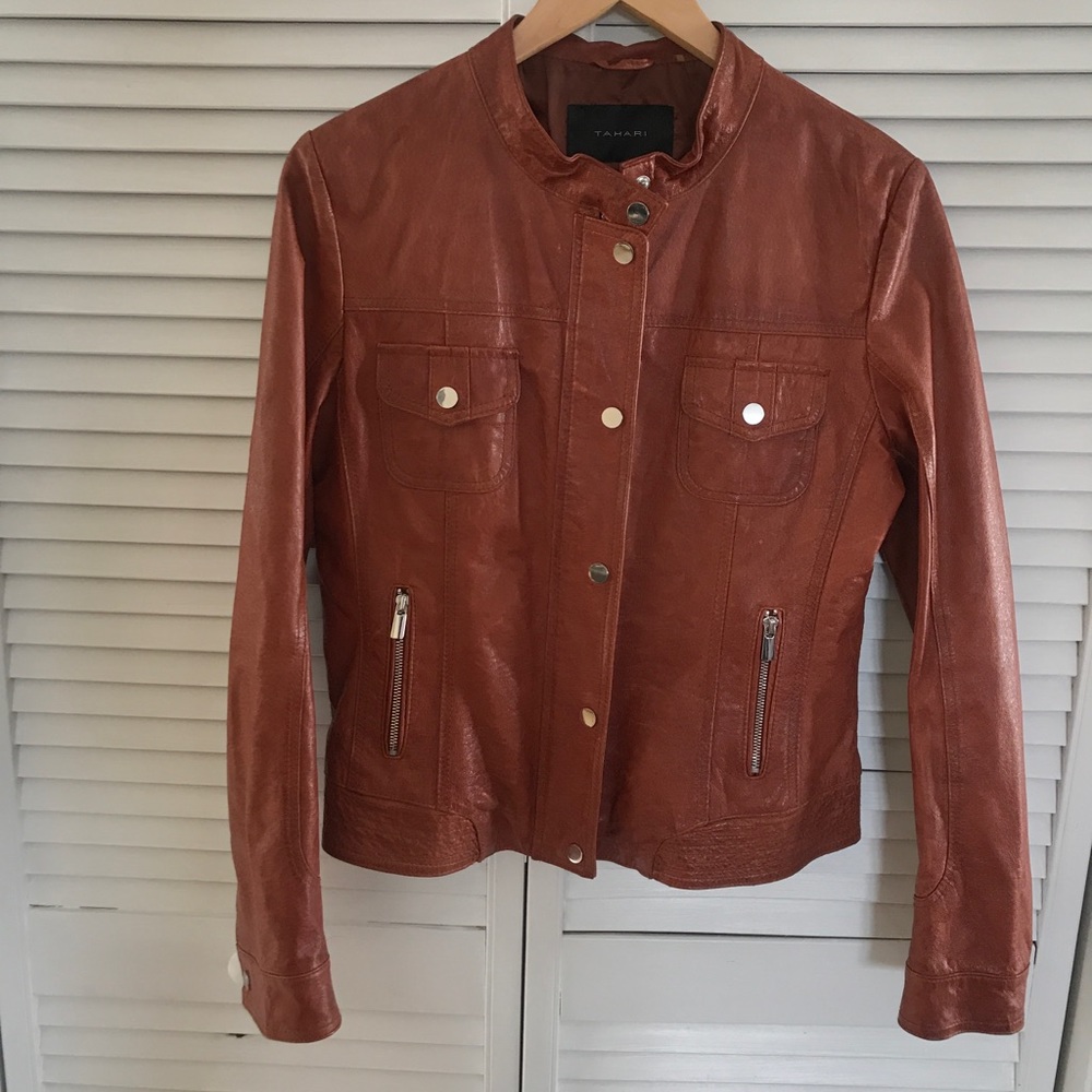 Cider - Brown  Leather Jacket